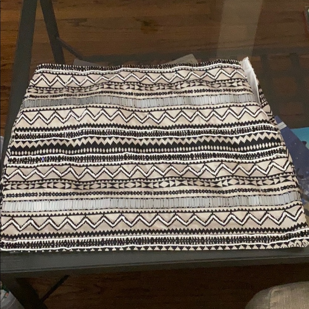 One of a kind sequin design skirt, fits like 28